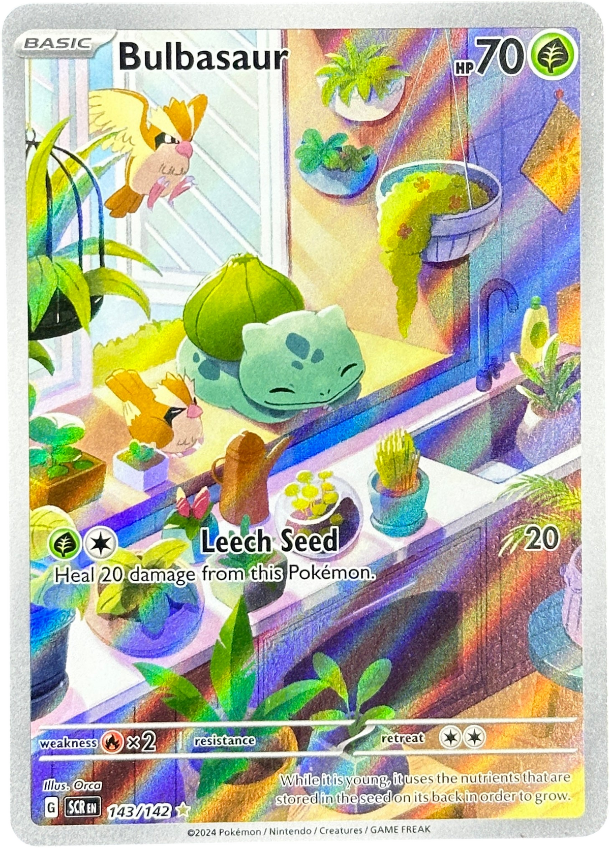 Pokémon - Bulbasaur - 143/142 - Stellar Crown