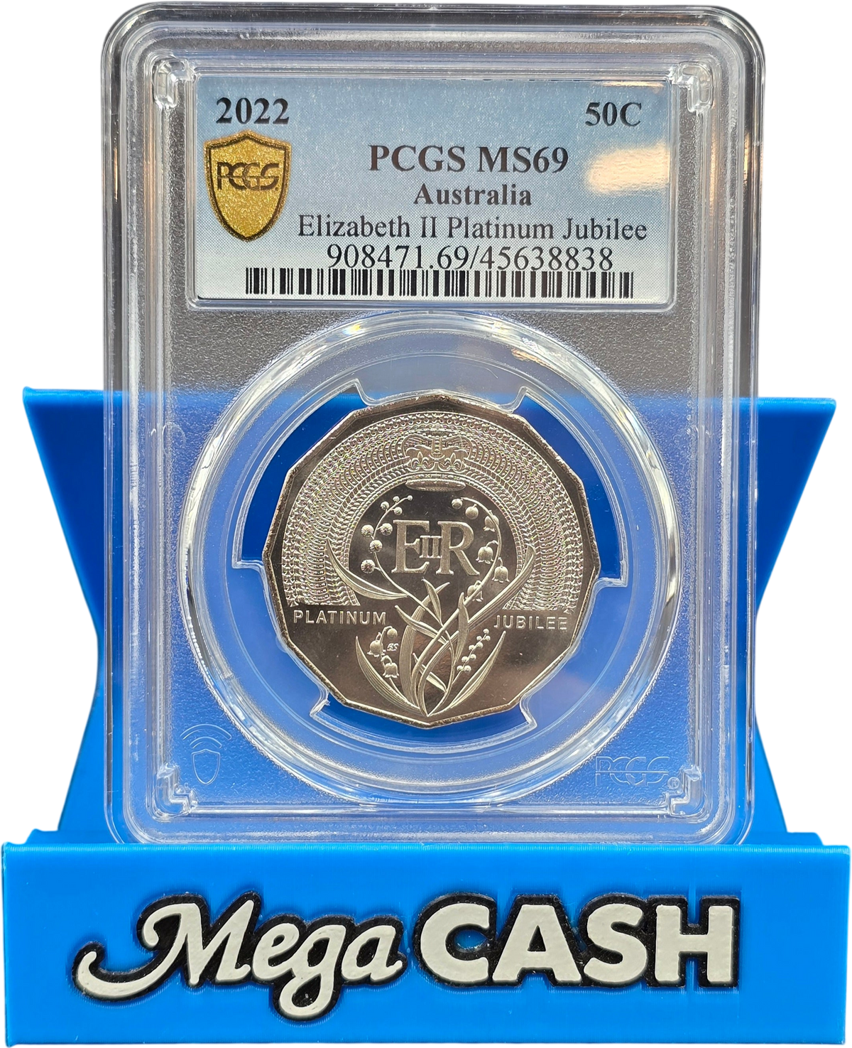 PCGS MS69 - 2022 Elizabeth II Platinum Jubilee 50c
