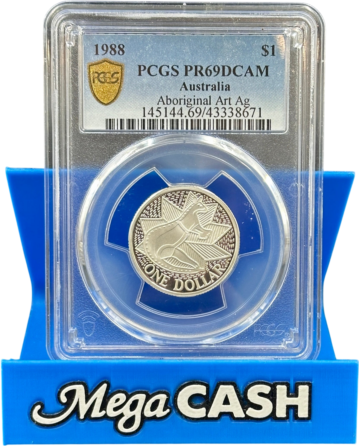 1988 PCGS PR69DCAM Aboriginal Art Ag $1 Coin
