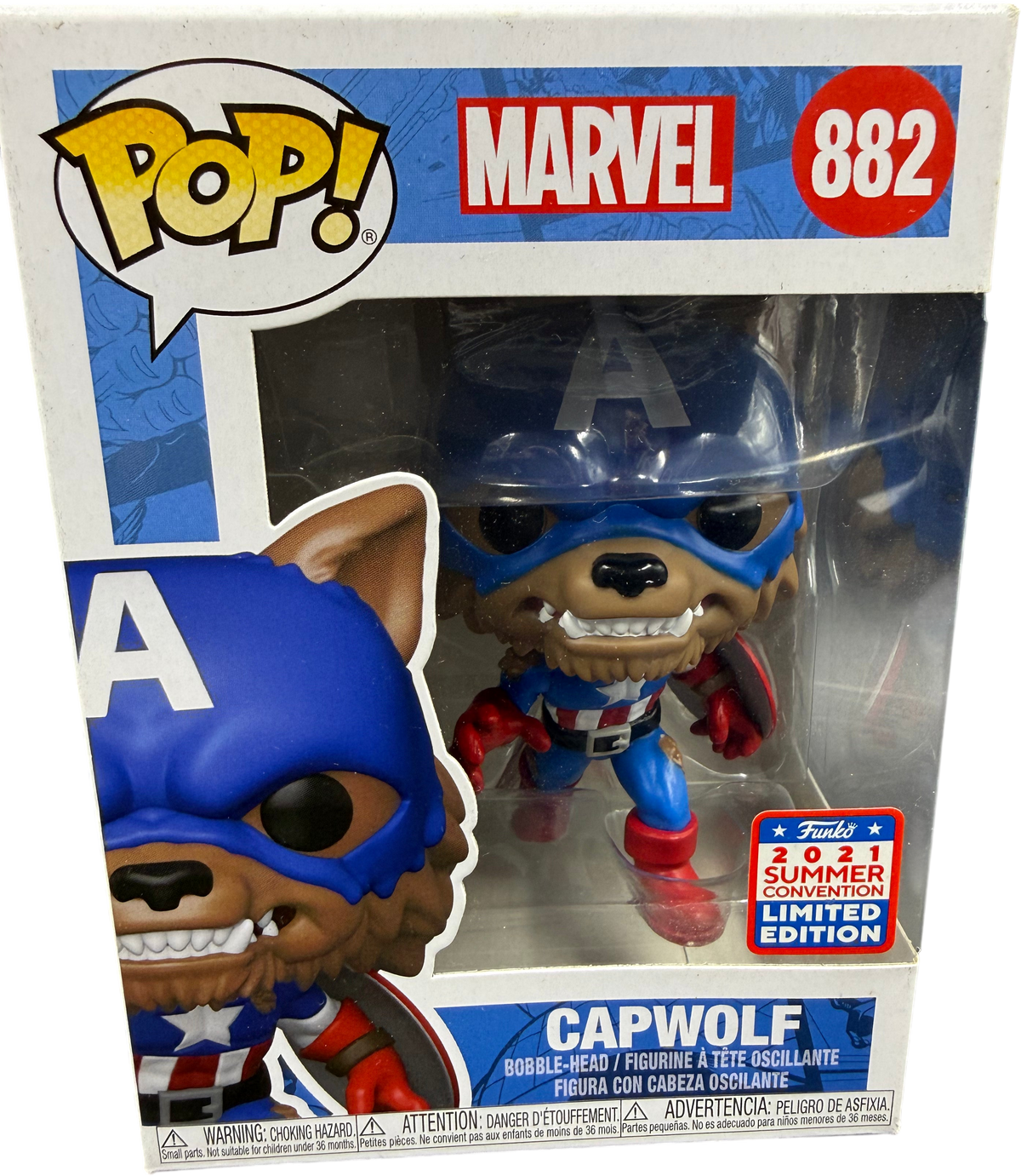 Funko POP! Marvel: Man and Wolf - Capwolf #882