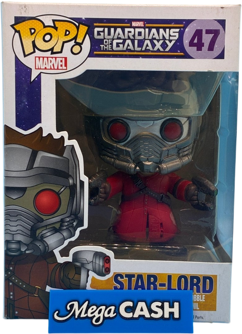 FUNKO POP MARVEL! Marvel Guardians Of The Galaxy - Star Lord 47 - Mega Cash Sydney