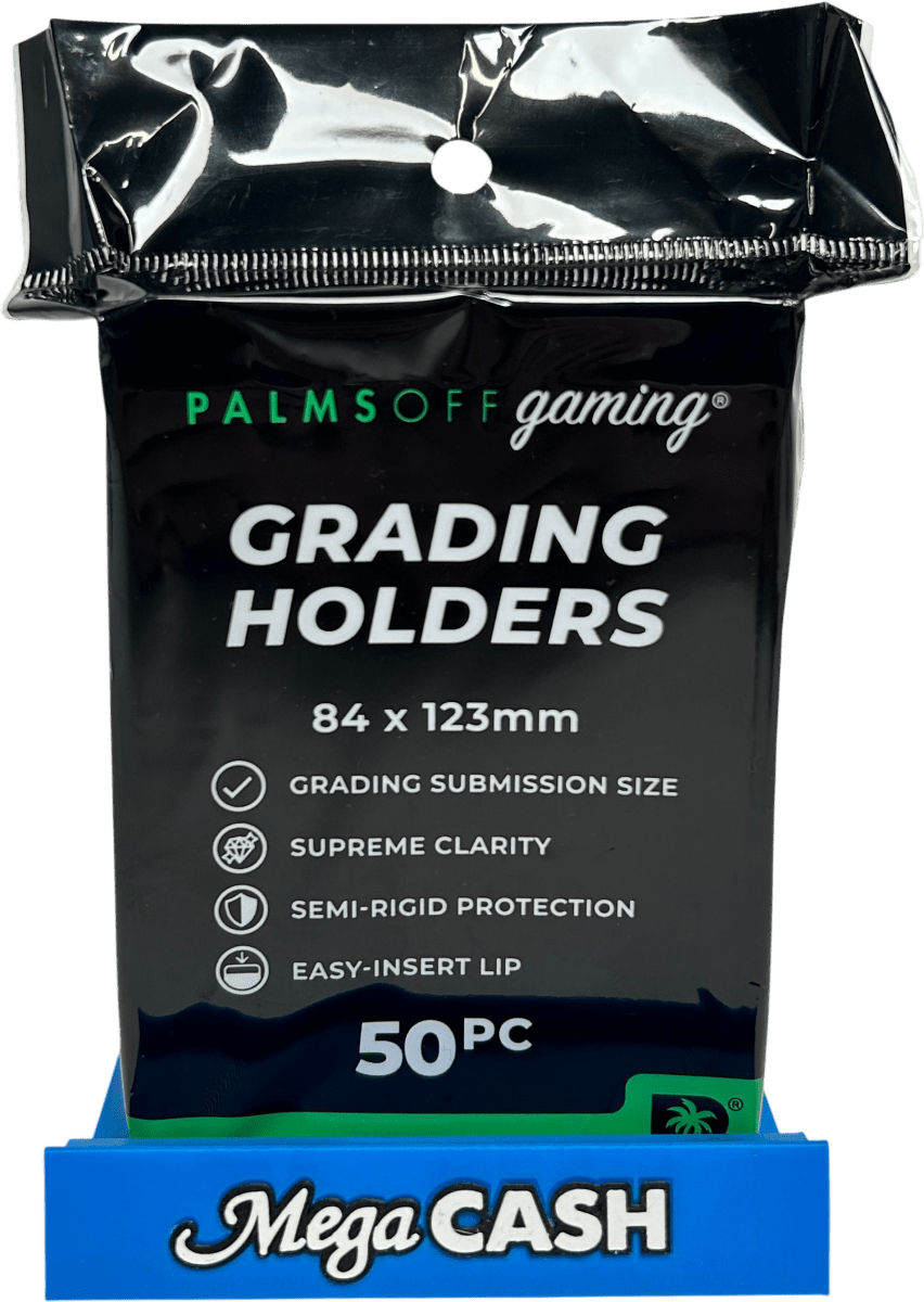 Palms Off Gaming Grading Holders (50 Pack) – 84 x 123mm - Mega Cash Sydney