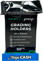 Palms Off Gaming Grading Holders (50 Pack) – 84 x 123mm - Mega Cash Sydney