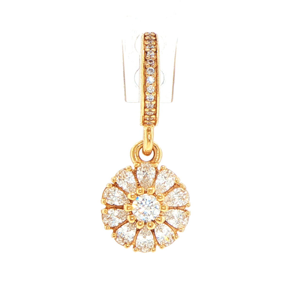 Pandora 14ct Yellow Gold Cubic Zirconia Floral Cluster Pendant - Mega Cash Sydney