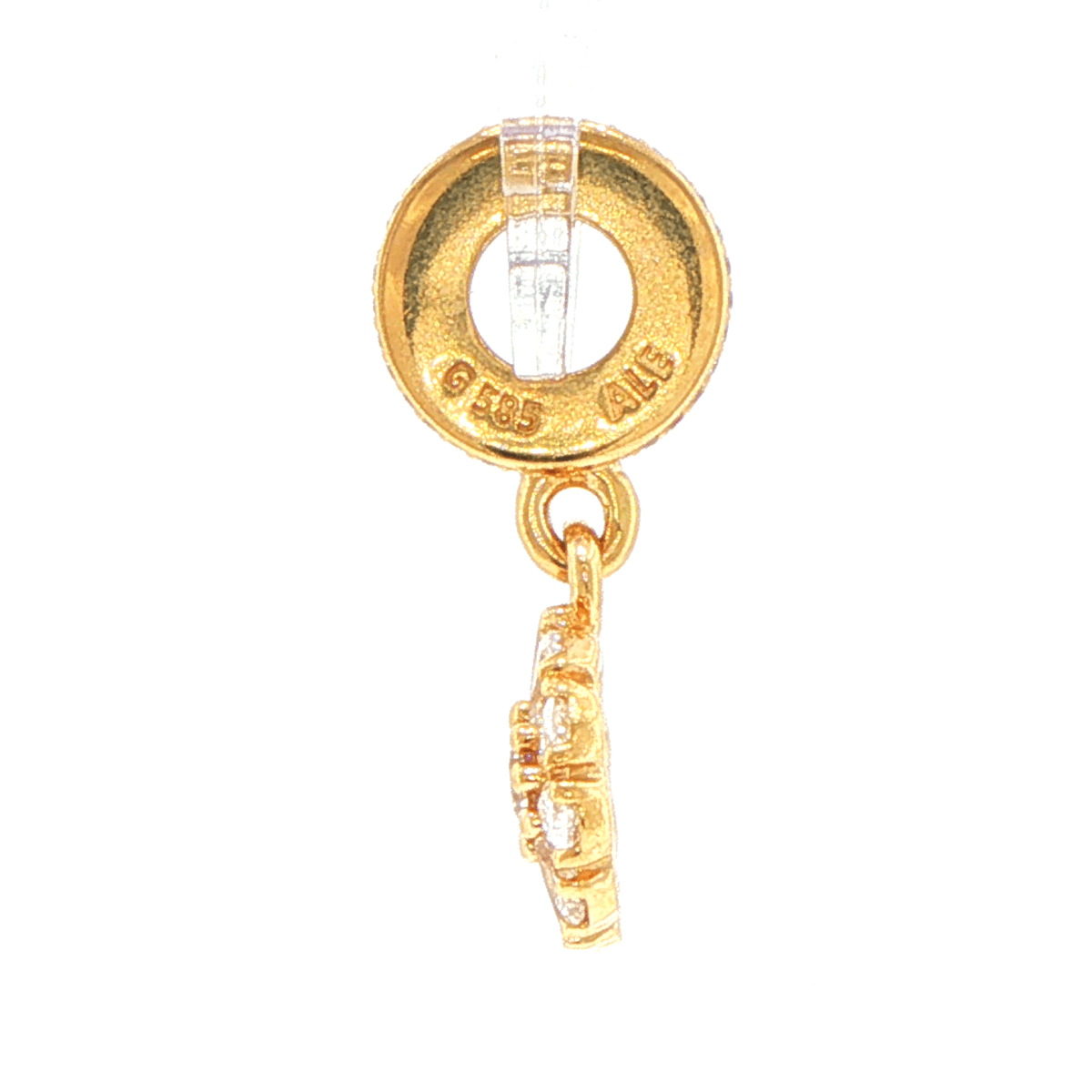 Pandora 14ct Yellow Gold Cubic Zirconia Floral Cluster Pendant - Mega Cash Sydney
