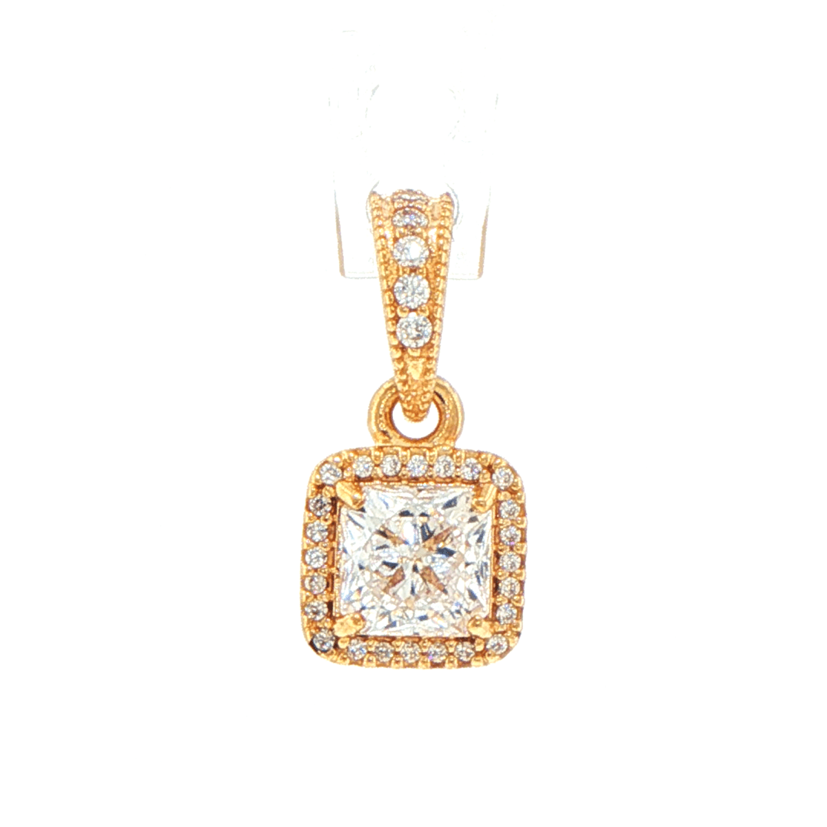 Pandora 14ct Yellow Gold Cubic Zirconia Halo Pendant - Mega Cash Sydney