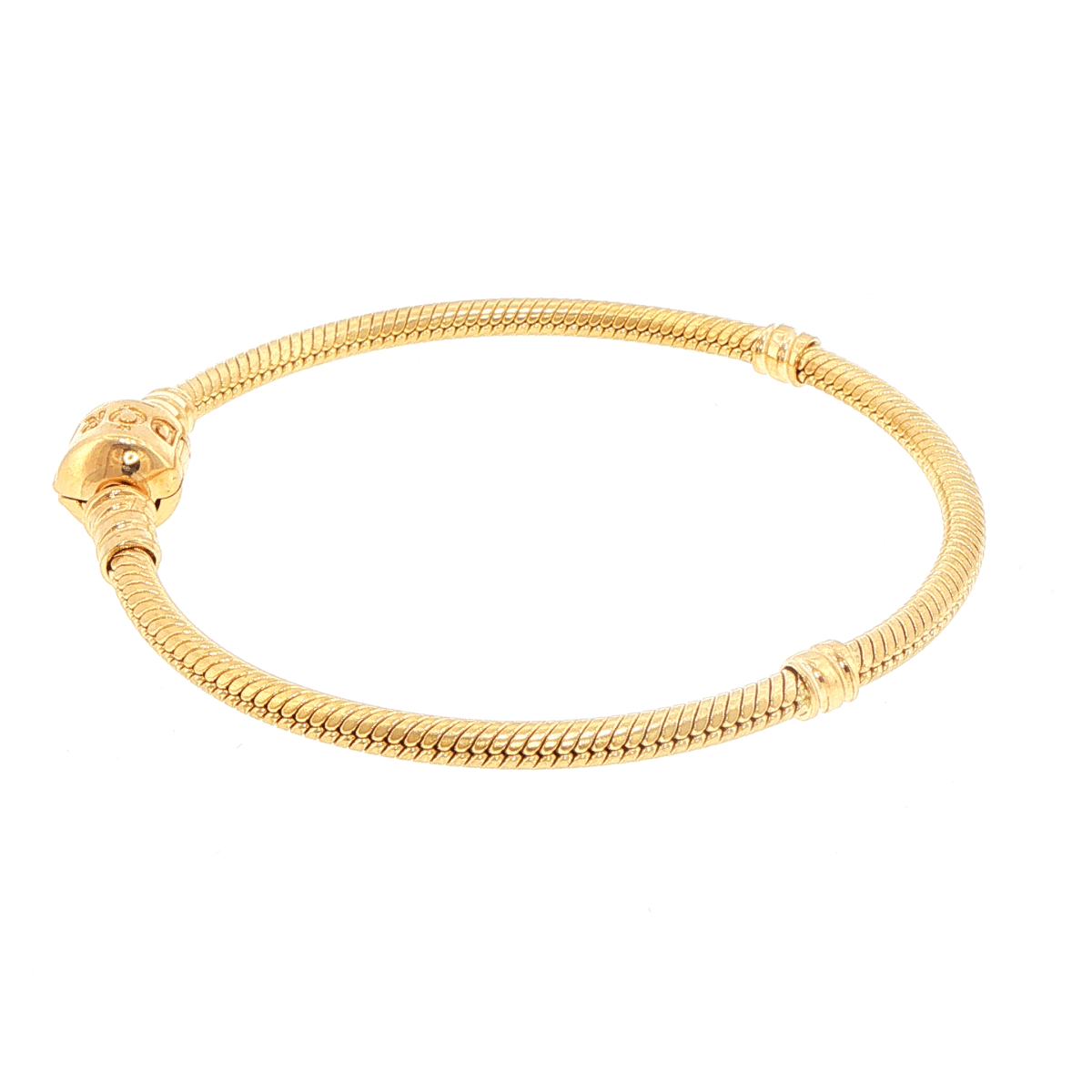 Pandora 14ct Yellow Gold Snake Chain Charm Bracelet - Mega Cash Sydney
