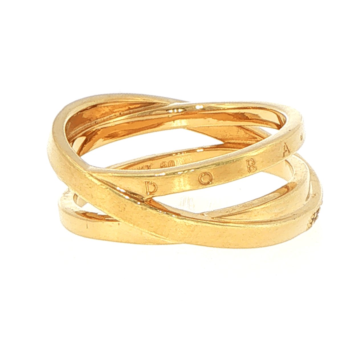 Pandora 14K Plated Crossover Pavé Triple Band Ring 189057C01 - Mega Cash Sydney