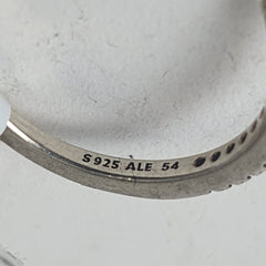 Pandora Silver 3 Ring Set - Size M 1/2 / 6.5 US - Mega Cash Sydney