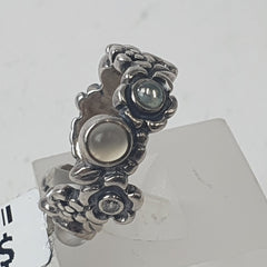 Pandora Silver Floral Ring - Size K 1/2 / 11 US - Mega Cash Sydney