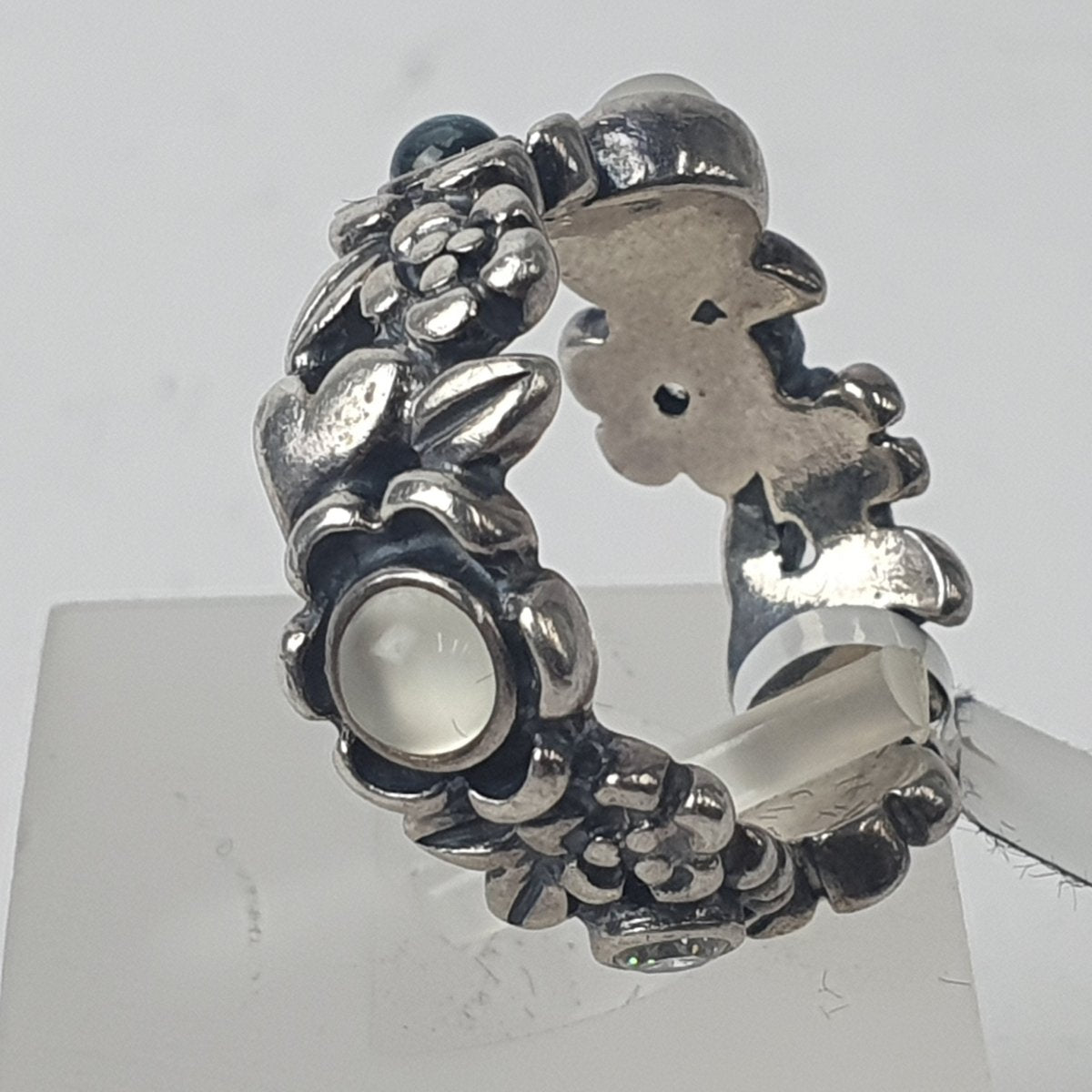 Pandora Silver Floral Ring - Size K 1/2 / 11 US - Mega Cash Sydney