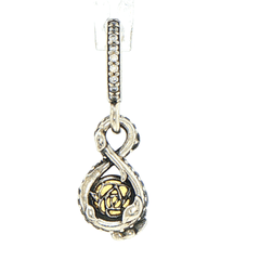 Pandora x Disney Belle Silver Infinity & Rose Flower Pendant 399525C01 - Mega Cash Sydney