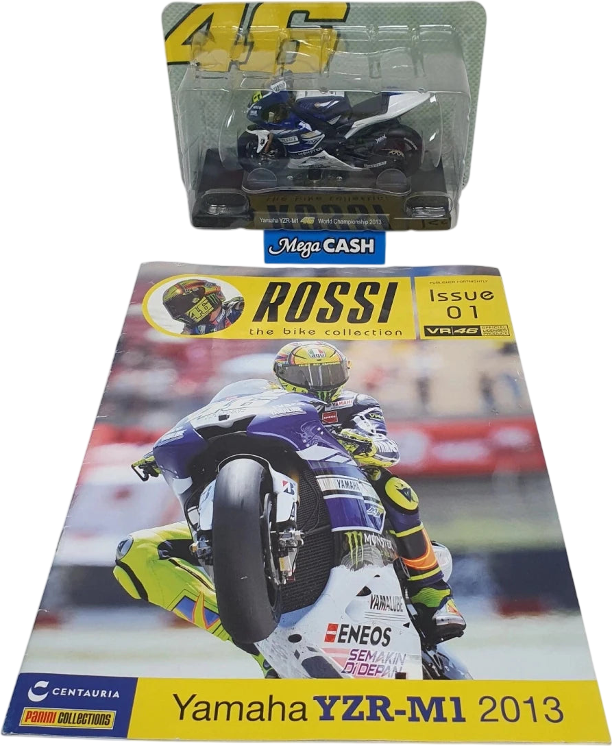 Panini Collectables - Rossi Bike Collection - No 01 - Yamaha YZR - M1 2013 - Mega Cash Sydney