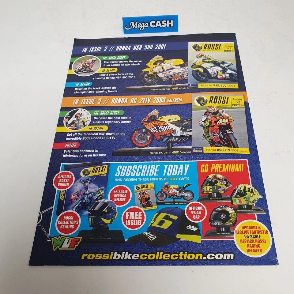 Panini Collectables - Rossi Bike Collection - No 01 - Yamaha YZR - M1 2013 - Mega Cash Sydney