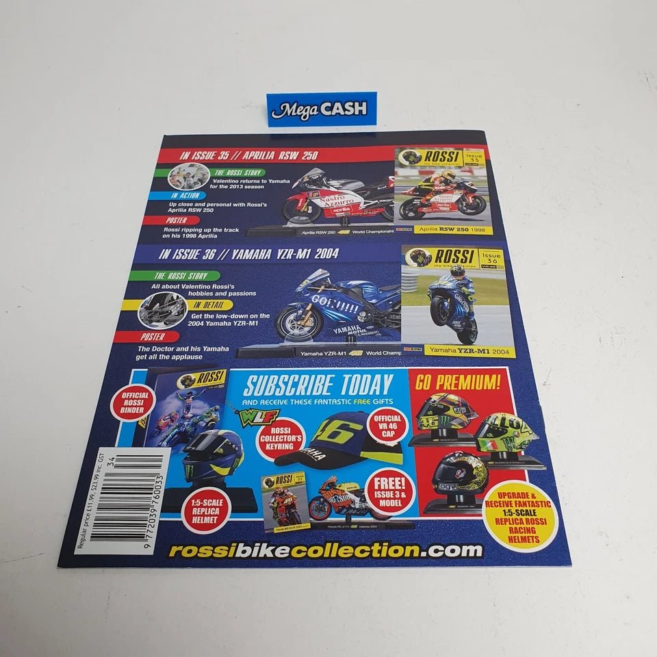 Panini Collectables - Rossi Bike Collection - No 34 - Yamaha YZR - M1 2017 - Mega Cash Sydney