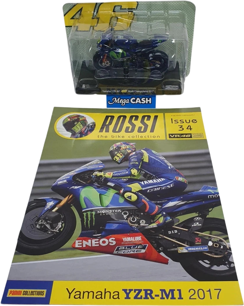 Panini Collectables - Rossi Bike Collection - No 34 - Yamaha YZR - M1 2017 - Mega Cash Sydney