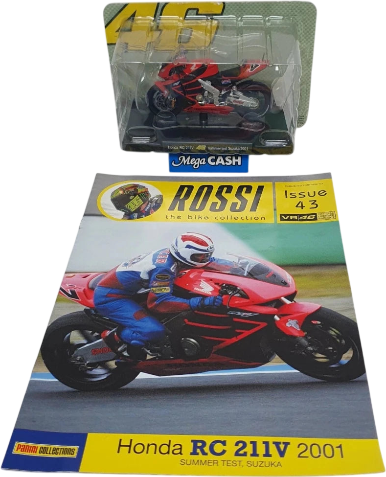 Panini Collectables - Rossi Bike Collection - No 43 - Honda RC 211V 2001 - Mega Cash Sydney