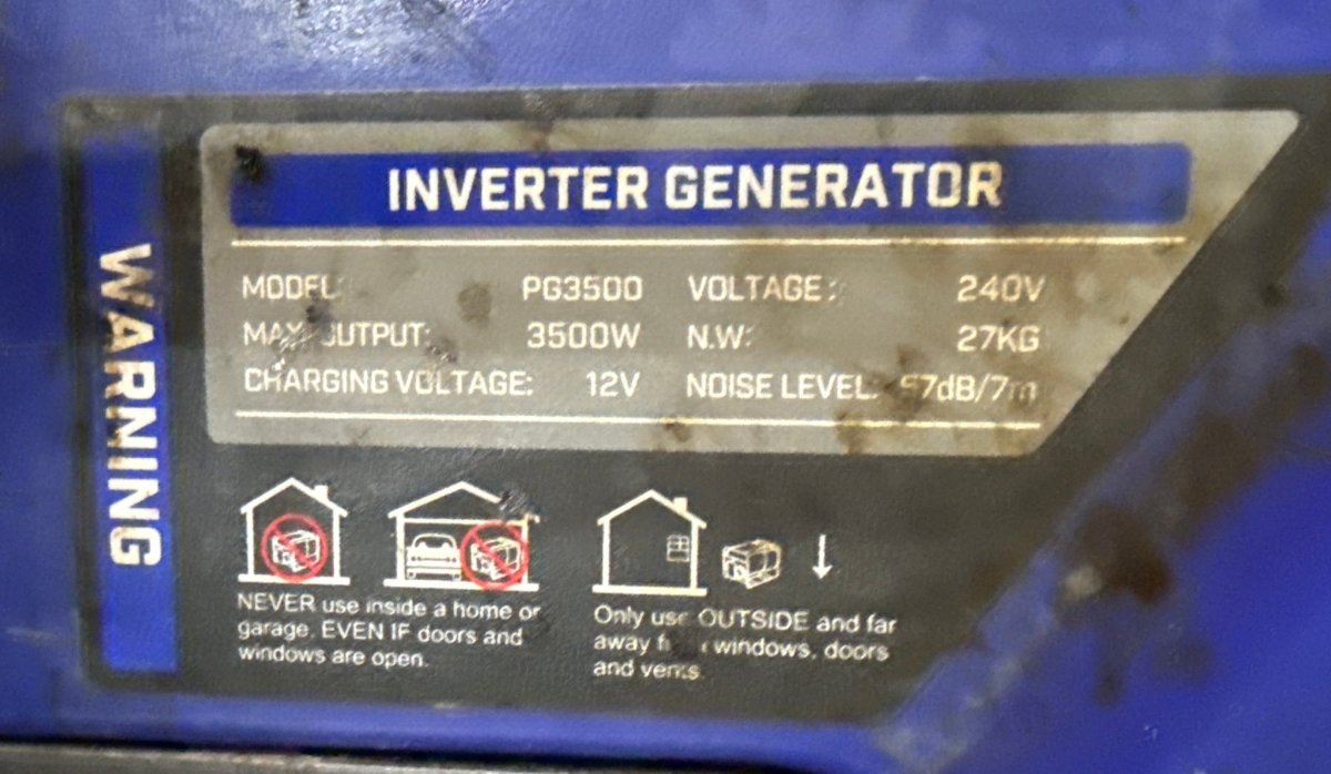 Panther 3500 Inverter Generator - Mega Cash Sydney