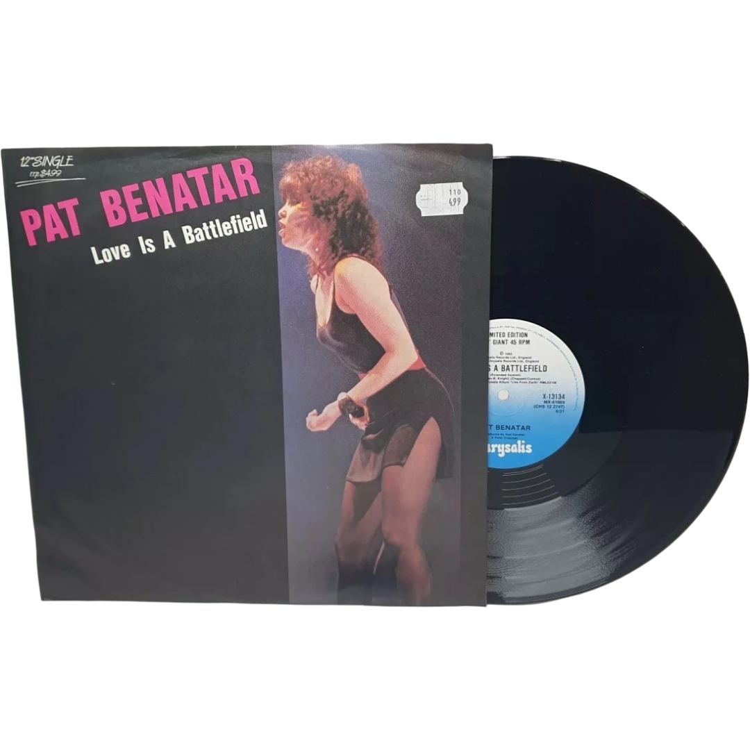 PAT BENATAR - "Love is a Battlefield" - SINGLE RECORD 12" - Chrysalis – X 13134