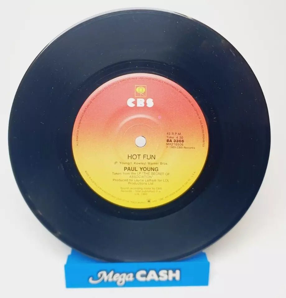 PAUL YOUNG - "Bite the Hand that Feeds" - RECORD - Vinyl 7" - RARE - Mega Cash Sydney