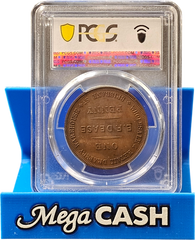 PCGS MS63BN 1865 - 1 Penny - E.F. Dease Launceston; Tasmania - Mega Cash Sydney