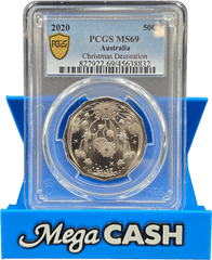 PCGS MS69 - 2020 Christmas Decoration 50c - Mega Cash Sydney