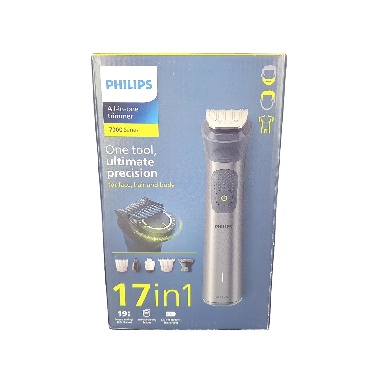 Philips All - in - One Series 7000, Multigroom 15 - in - 1 Face, Hair and Body Trimmer, MG7950/15 - Mega Cash Sydney