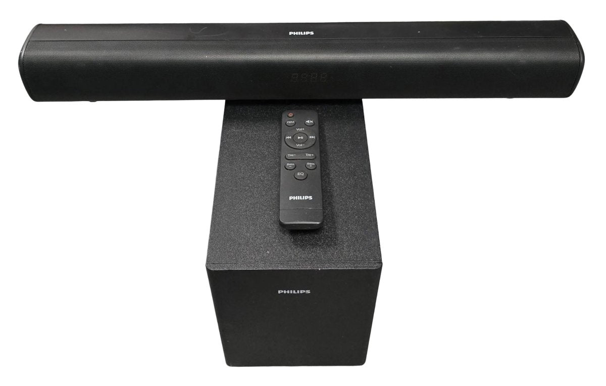 PHILIPS - Soundbar Speaker - 2.1 Channel wired Subwoofer - With Remote - TAB4308/79 - Mega Cash Sydney