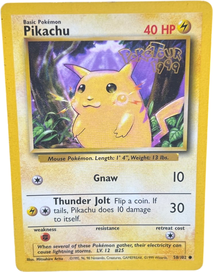 Pikachu Poketour 1999 58/102 - Mega Cash Sydney