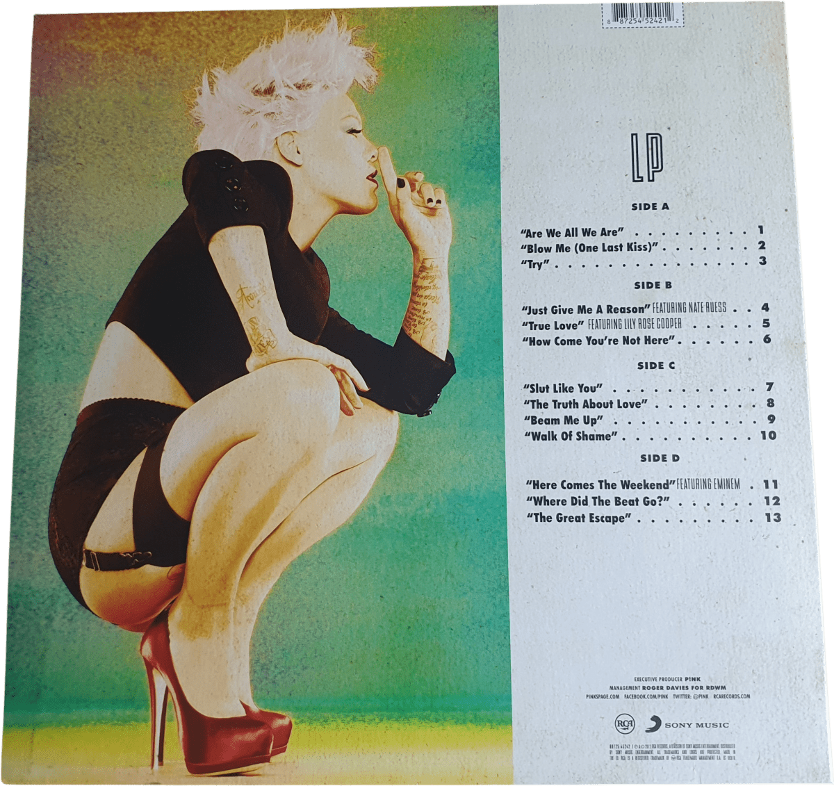 PINK - "The Truth about Love" - Record - Vinyl - BB725 45242 1 - Mega Cash Sydney