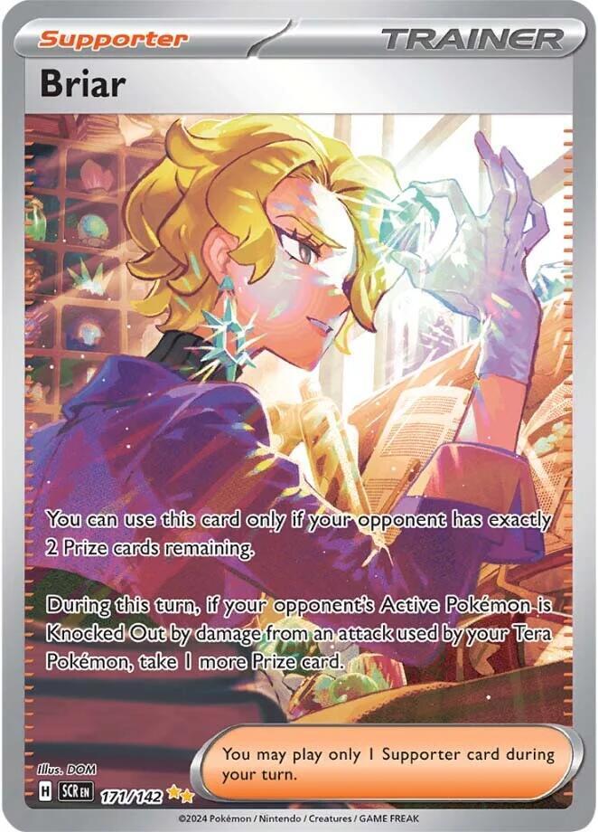 Pokémon 171/142 Briar (Special Illustration Rare), Stellar Crown - Mega Cash Sydney
