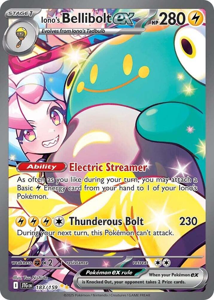Pokémon 183/159 Iono's Bellibolt ex (Special Illustration Rare), Journey Together - Mega Cash Sydney