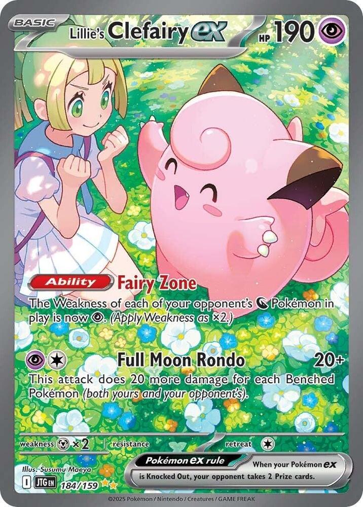 Pokémon 184/159 Lillie's Clefairy ex (Special Illustration Rare), Journey Together - Mega Cash Sydney