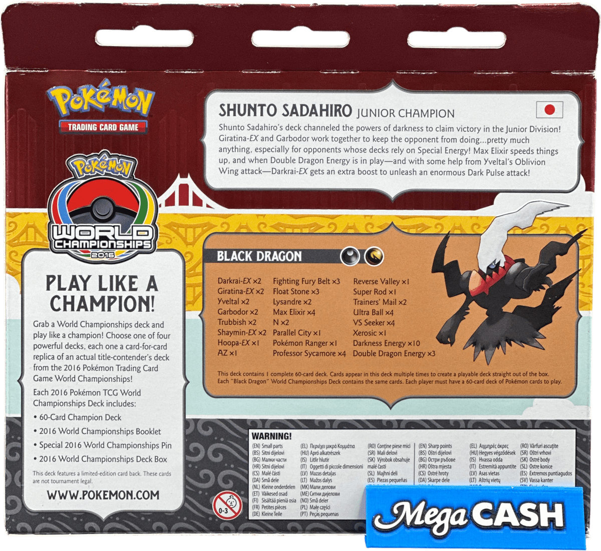 Pokemon - 2016 World Championship Deck - Mega Cash Sydney