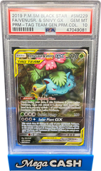 Pokemon 2019 Venusaur & Snivy tag team PSA 10 - Mega Cash Sydney