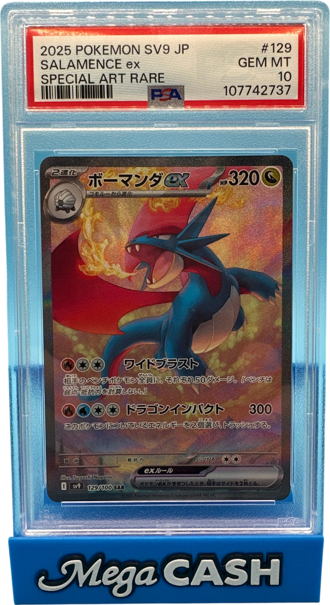 Pokémon 2025 Salamance EX Japanese Battle Partners - PSA GEM MT 10 - Mega Cash Sydney