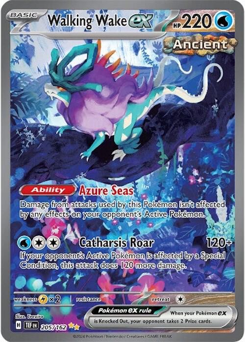 Pokémon 205/162 Walking Wake ex (Special Illustration Rare), Temporal Forces - Mega Cash Sydney