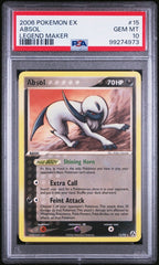 Pokemon - Absol 15/92 PSA 10 - Legend Maker - Mega Cash Sydney