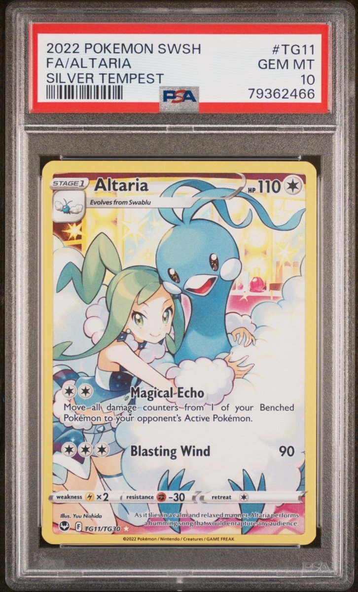 Pokemon - Altaria TG11/TG30 PSA 10 Silver Tempest - Mega Cash Sydney