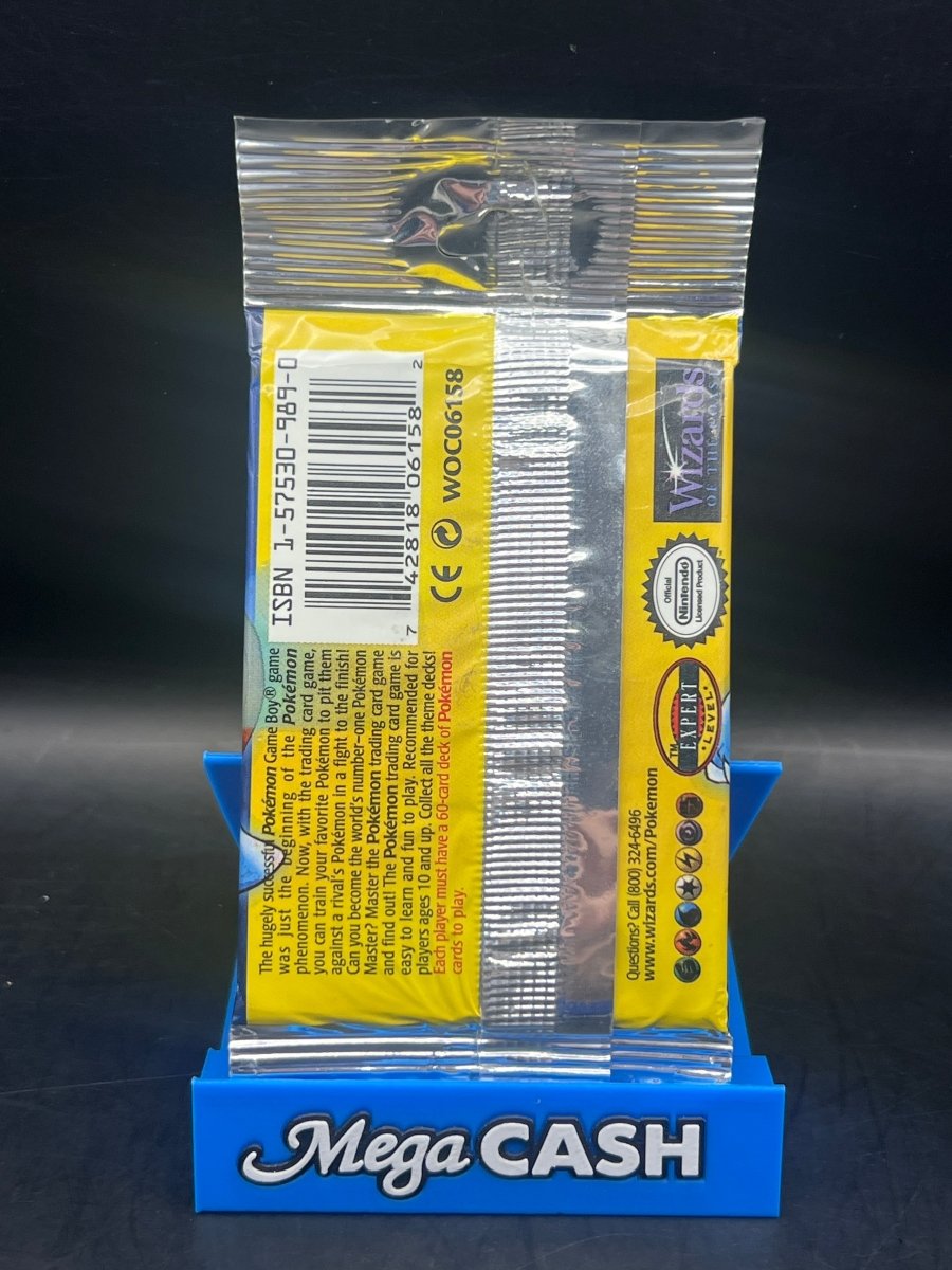Pokemon - Base Set Unlimited Booster Long Pack ( Blastoise Art) - Mega Cash Sydney