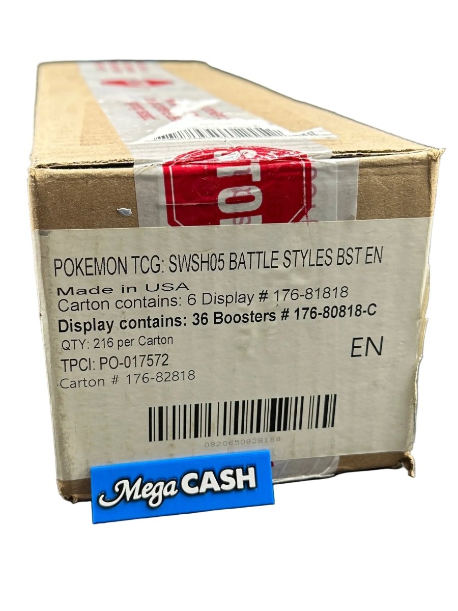 Pokemon - Battle Styles Booster Box Case (SEALED) - Mega Cash Sydney