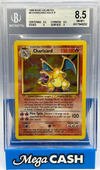 Pokémon - BGS 8.5 Charizard Holo 4/102 Base Set Unlimited - Mega Cash Sydney