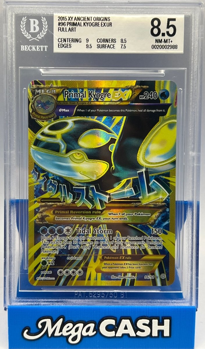 Pokémon - BGS 8.5 Primal Kyogre Ex 96/98 Ancient Origins - Mega Cash Sydney