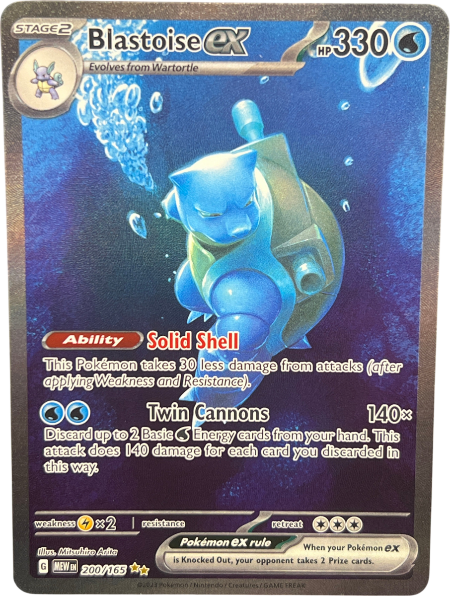 Pokemon - Blastoise Ex - 200/165 - S&V 151 - Mega Cash Sydney