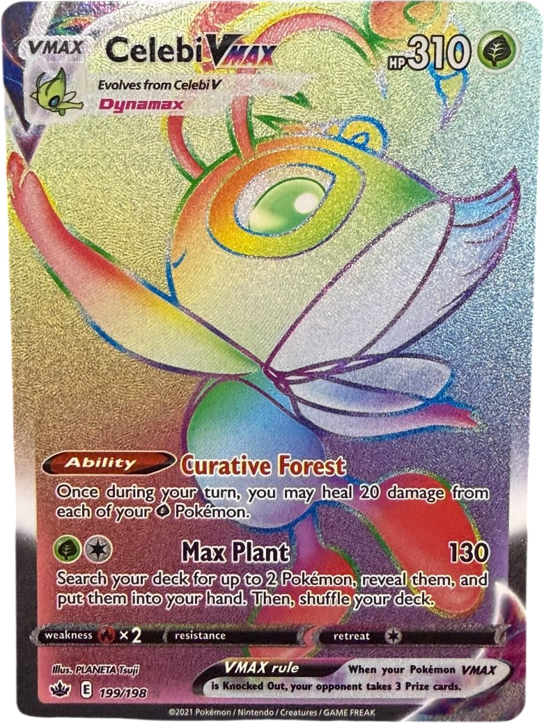 Pokémon - Celebi Vmax 199/198 - Mega Cash Sydney