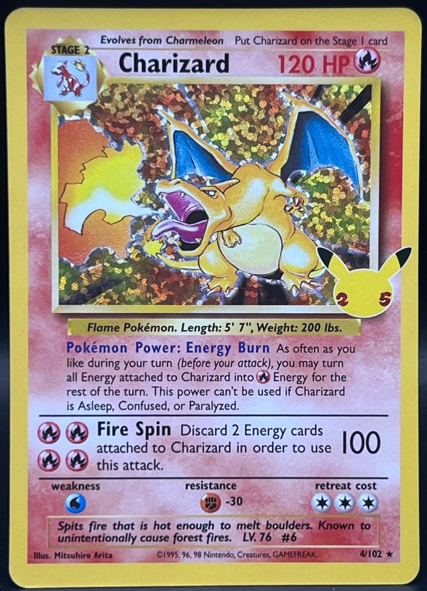 Pokémon - Celebration Charizard 4/102 - Mega Cash Sydney