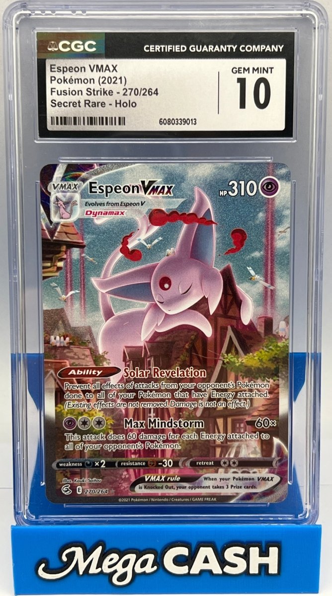 Pokémon - CGC 10 Espeon Vmax 270/264 Fusion Strike - Mega Cash Sydney