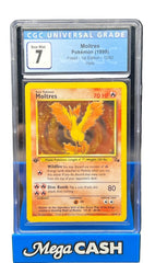 Pokémon - CGC 7 - 1ST Edition Moltres - 12/62 Fossil - Mega Cash Sydney