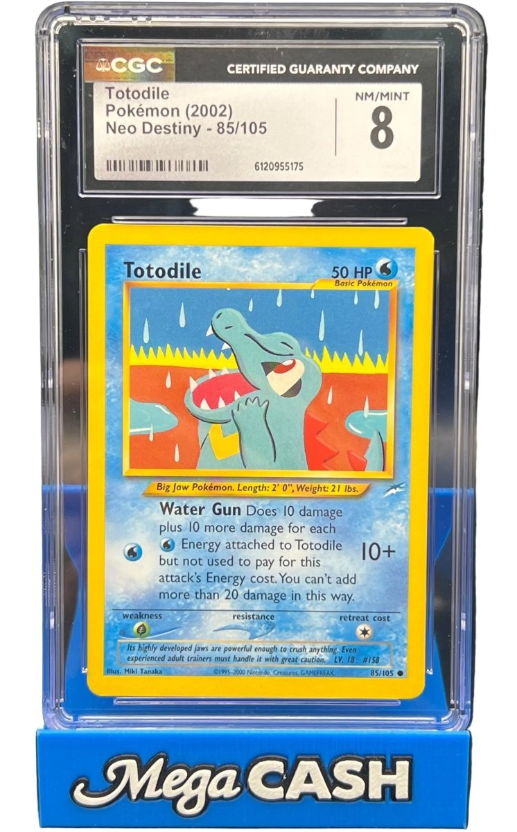 Pokémon - CGC 8 Totodile 85/105 Neo Destiny - Mega Cash Sydney