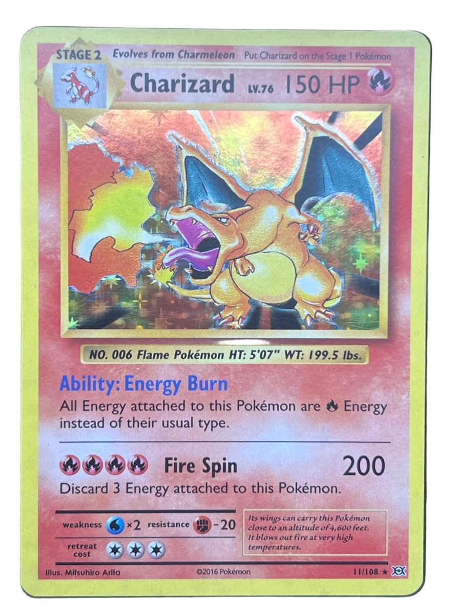 Pokemon - CHARIZARD HOLO 11/108 XY EVOLUTIONS - Mega Cash Sydney